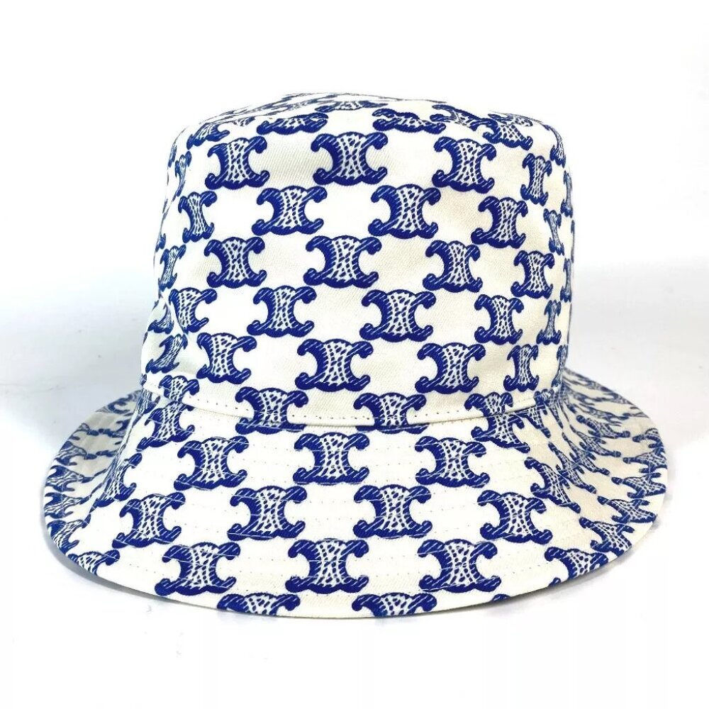 CELINE 2AUE5460U Monogram Triomph logo hat bucket hat bob hat Unused - Picture 5 of 14